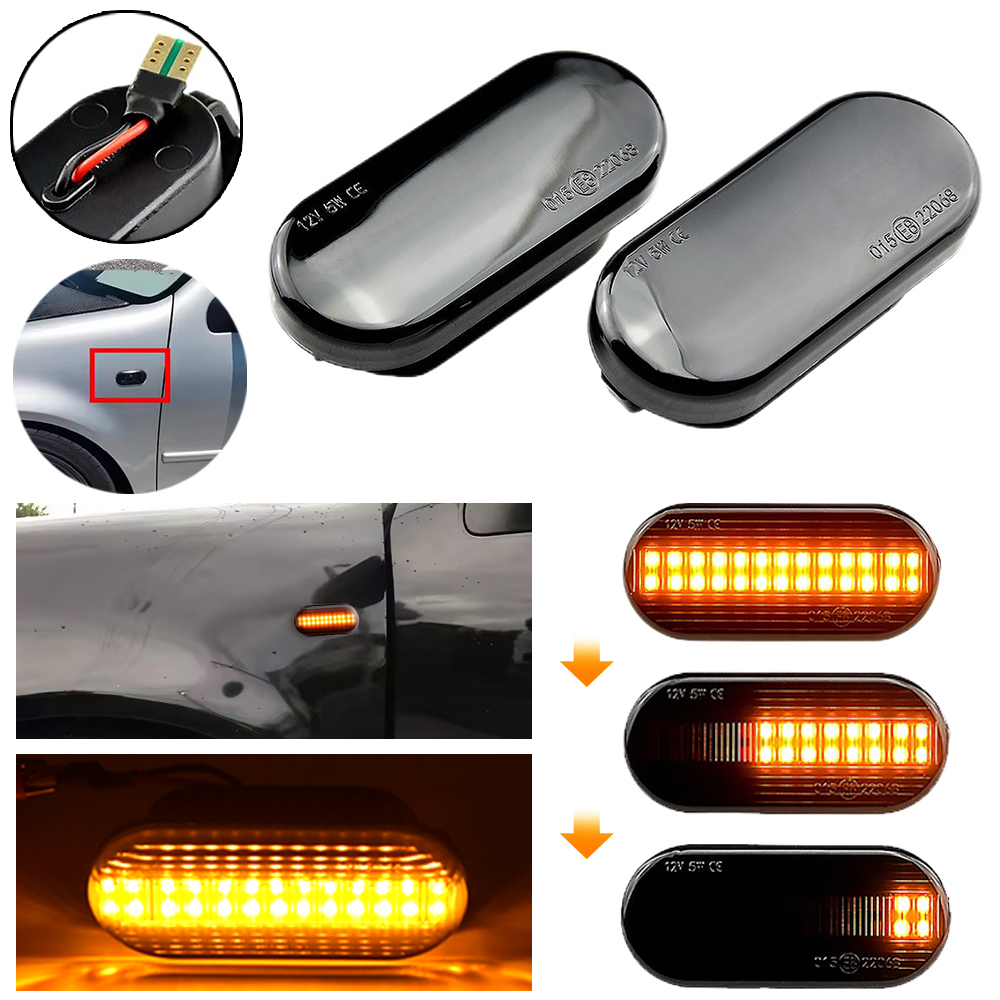 Grow Light T5 - 2Pcs Dynamic Flowing LED Side Marker
