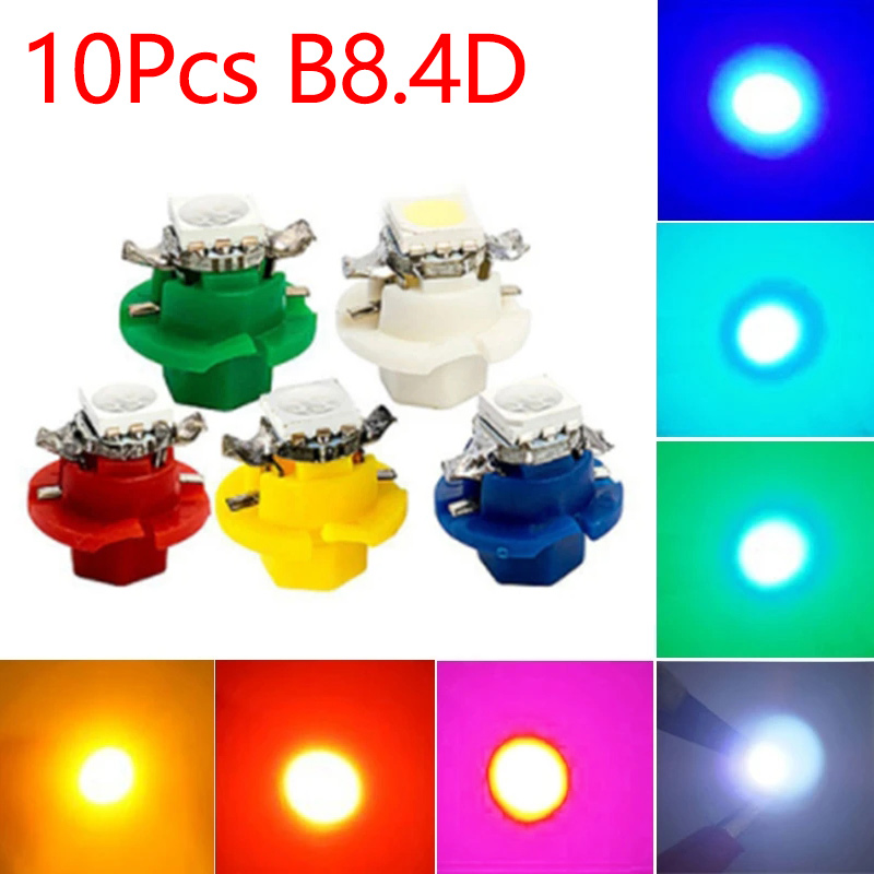 Grow Light T5 - 10Pcs 12V 7 Colors B8.4 Brand