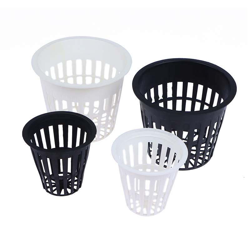Net Pot 3 Inch - C 10Pcs Soilless Net Basket Slotted