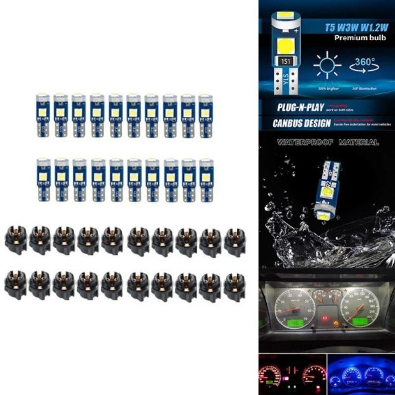10Pcs T5 Led Bulb Canbus W3W 7 - Grow Light T5 review and price