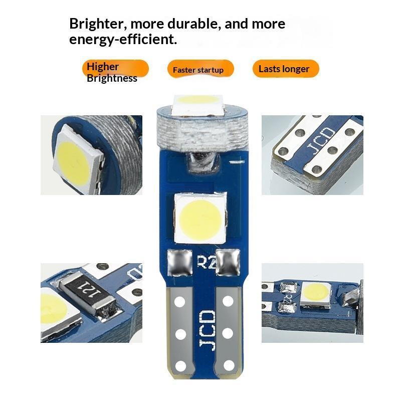 10Pcs T5 Led Bulb Canbus W3W 7 - Grow Light T5 review and price