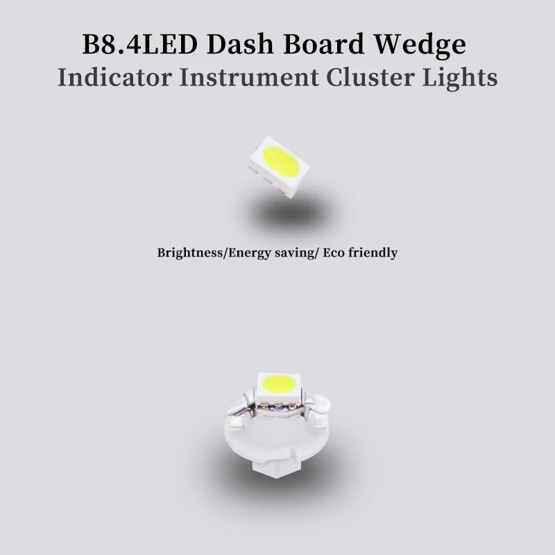 10Pcs 12V 7 Colors B8.4 Brand  - Grow Light T5 review and price