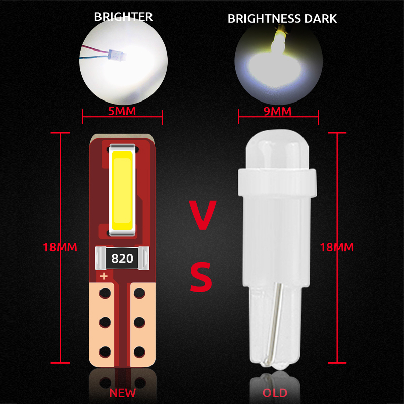 10Pcs T5 Led Bulb Canbus W3W 7 - Grow Light T5 review and price
