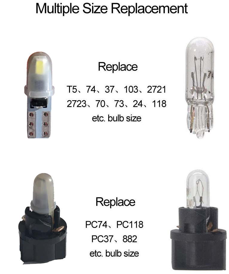 10pcs T5 PC74 B8.5 LED Canbus  - Grow Light T5 review and price