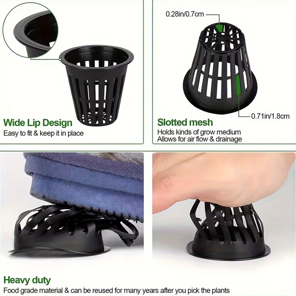 24/48PCs 2 Inch Garden Slotted - Net Pot 3 Inch review and price
